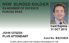 NSW Blinded Soldier Pass