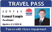Vision Impaired Persons Pass