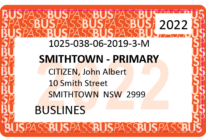 2022 Buslines Bus Pass
